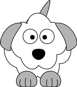 Cartoon_ Unicorn_ Dog_ Vector