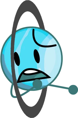 Cartoon Uranus Character PNG image