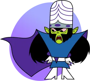 Cartoon Vampire Character PNG image