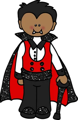 Cartoon Vampire Character PNG image