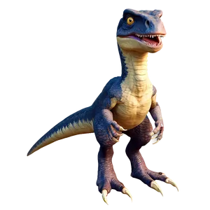 Cartoon Velociraptor Character Png Hck PNG image