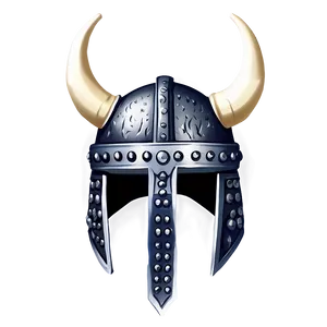 Cartoon Viking Helmet PNG Qhi