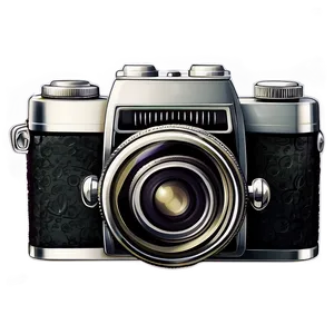 Cartoon Vintage Camera PNG 06212024