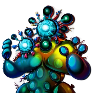 Cartoon Virus On Computer PNG Taq55 PNG