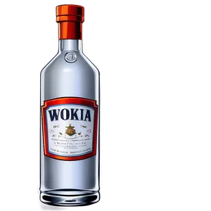 Cartoon Vodka Bottle PNG Cbt