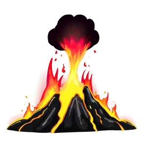 Cartoon Volcano Fire PNG 72 PNG