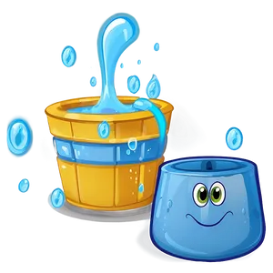 Cartoon Water Bucket Png Bks PNG image