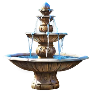 Cartoon Water Fountain Png 72 PNG image