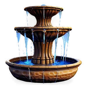 Cartoon Water Fountain PNG Wgi22 PNG