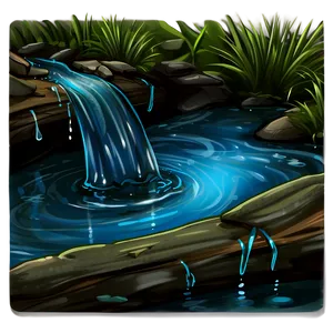 Cartoon Water Stream Png 36 PNG image