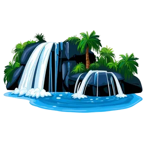 Cartoon Waterfall Scene PNG 39 PNG