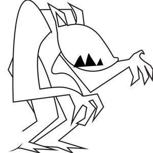 Cartoon Werewolf Character PNG