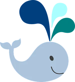 Cartoon Whale Vector Illustration PNG image