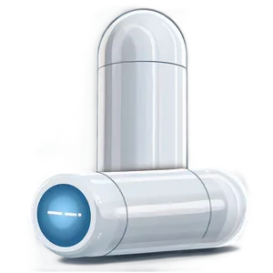 Cartoon White Capsule PNG 06282024