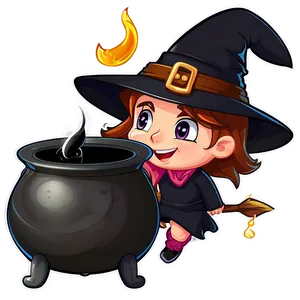 Cartoon Witch Cauldron PNG 14 PNG