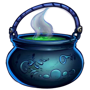 Cartoon Witch Cauldron PNG Lvy63 PNG