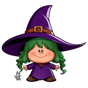 Cartoon Witch Character PNG 35