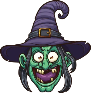 Cartoon Witch Portrait