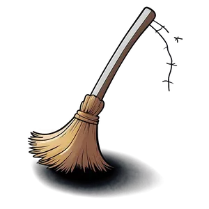 Cartoon Witches Broom Png 06292024 PNG image