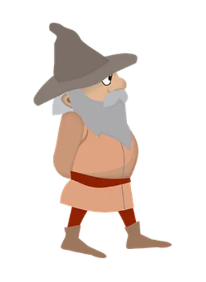 Cartoon Wizard Character