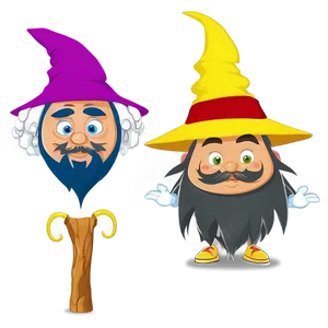 Cartoon Wizards PNG Msf