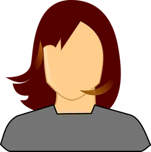 Cartoon Woman Avatar Profile
