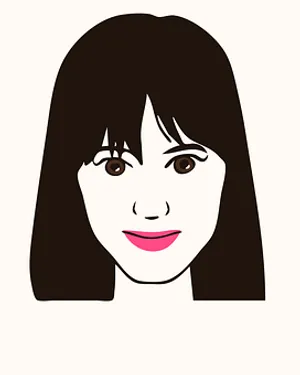 Cartoon Woman Portrait PNG