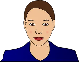 Cartoon Woman Portrait