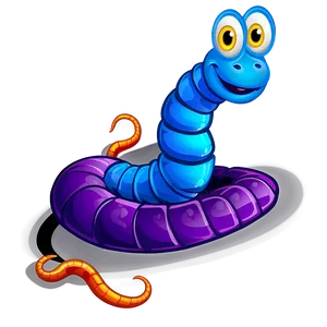 Cartoon Worm Png 05242024 PNG image