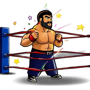 Cartoon Wrestling Ring Illustration Png 1 PNG image