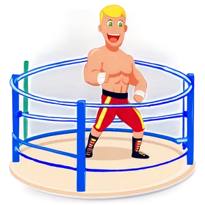 Cartoon Wrestling Ring Illustration Png Ria64 PNG image