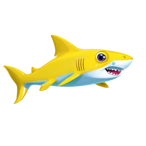 Cartoon Yellow Baby Shark Png 48 PNG image