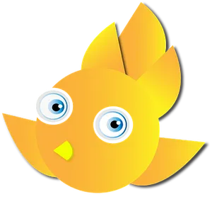 Cartoon Yellow Bird Graphic