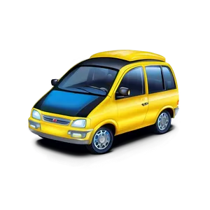 Cartoon Yellow Car Png 06292024 PNG image