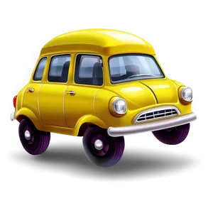 Cartoon Yellow Car Png 80 PNG image