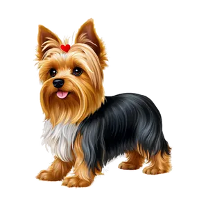 Cartoon Yorkie Png 06242024 PNG image