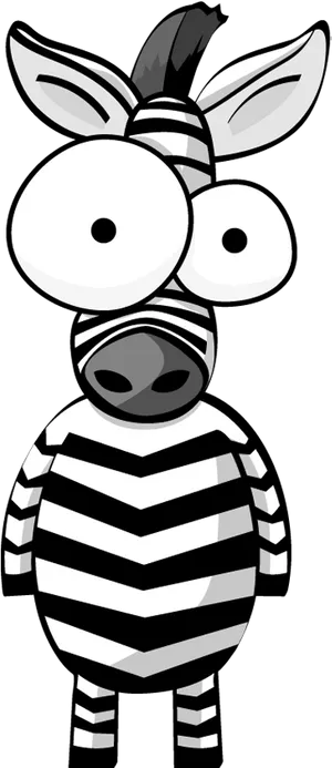 Cartoon Zebra Character PNG image