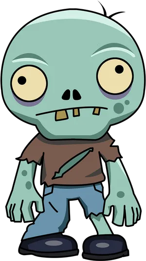 Cartoon Zombie Illustration PNG image