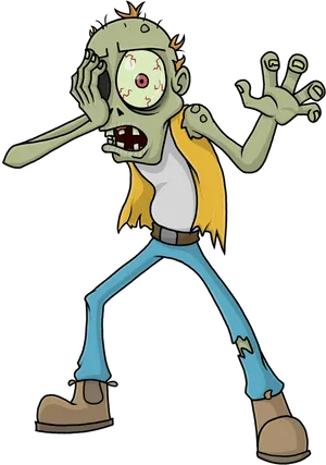 Cartoon Zombie Walking