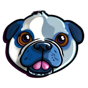 Cartoonish Dog Face Badge PNG Xwx PNG