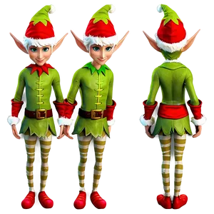 Cartoonish Elf Body PNG 7