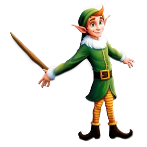 Cartoonish Elf Body PNG Saj