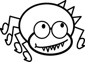 Cartoonish Skull Graphic PNG image