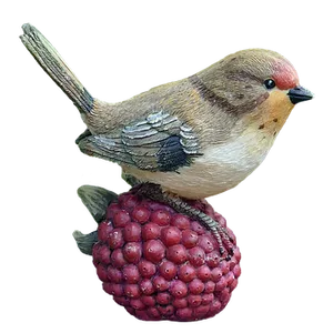 Carved Birdon Raspberry Sculpture