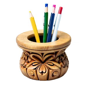 Carved Pencil Holder PNG Bsi