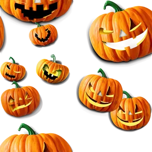 Carved Pumpkin Face Design Png 06132024 PNG image