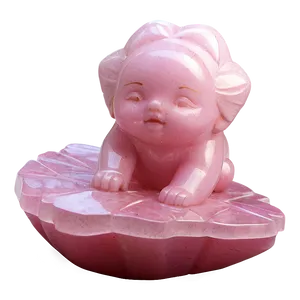 Carved Rose Quartz Figurine PNG 06272024