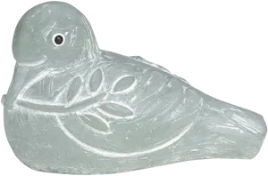 Carved Soapstone Dove Sculpture