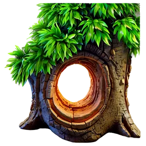 Carved Tree Trunk PNG 05242024 PNG