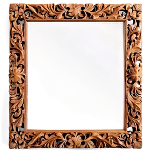 Carved Wood Mirror Frame Png 76 PNG image